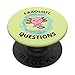 Axolotl Questions Kawaii Axolotl Peluche Bambini Divertente Axolotl PopSockets PopGrip Intercambiabile