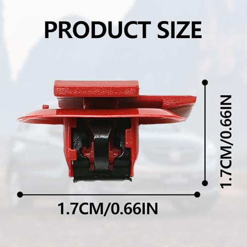Clips de sujeción para parachoques GMC y Cadillac, grapas rojas de plástico, 10 uds 5