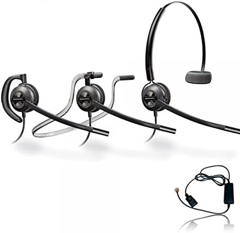 Avaya Nortel Compatible Plantronics HW540 VoIP Direct Connect Headset Bundle - Avaya - Nortel 1120e, 1140e, 1150e, 1165e IP Phones