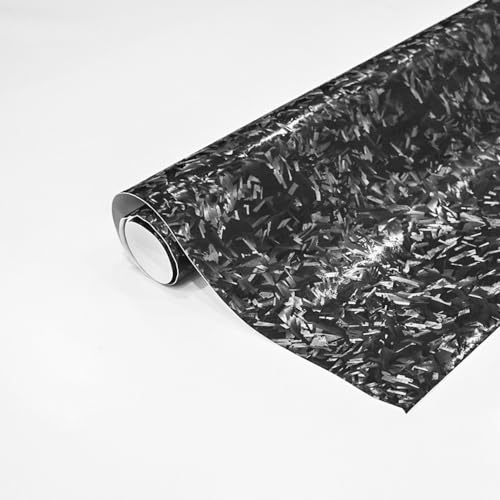 CompraFun Covering Voiture Forgé, 150 x 30cm Noir Film Covering Carbone en Vinyle, Autoadhésif Imperméable sans Bulles, Autocollant Voiture pour Tuning Décoration de Auto, Moto, Vélo – vue 8