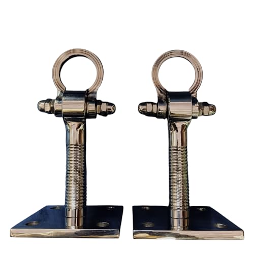 Image of Pure Stainless Steel HI-Grade Quality Life TIME WARRENTY, Ceiling KADA Swing, Patio 16MM Rod with Weight Capacity of 2000KG, (Pack of 2PCS) Strong and Sturdy (8 INCH)