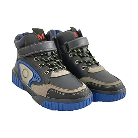 Forever Young Children's Kid's Unisex Waterproof Outdoor Hiking Boots High Rise Walking Shoes (Blue, Numeric_1) Cover
