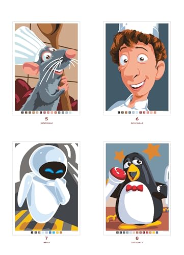 Mystery Colouring - Pixar: Reveal iconic Disney characters with colour by number