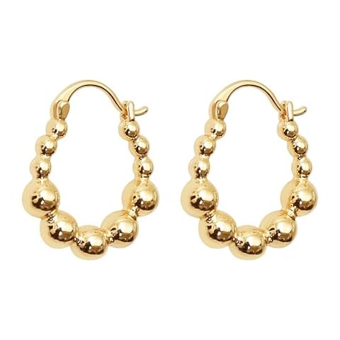 Hoop Earrings for Women trendy Lightweight Huggie Hoops Earrings 14k gold/Silver Plated small earrings Gold Cartilage Earrings for women Cover