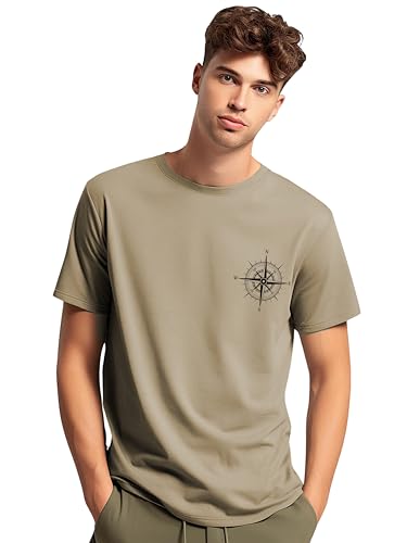 Image of ADRO Unisex 100% Cotton Regular Tshirt | Printed | Graphic Printed | Chest Printed