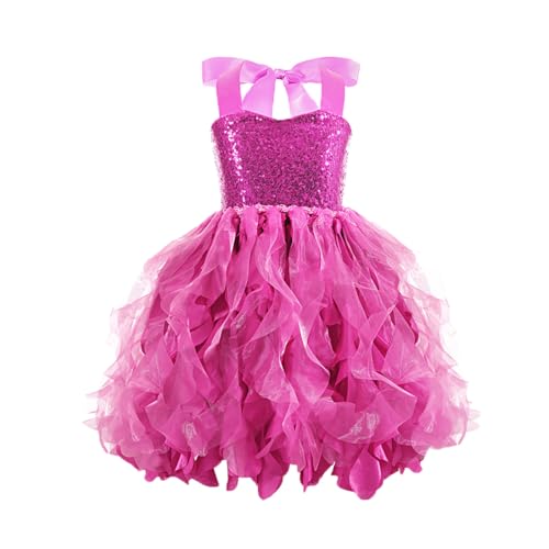 Jupe tulle tutu pour enfant 4 couches rose fille 2 à 7 ans