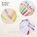 120 Pcs Translucent 9-Segment Point Pencils with Eraser, Assorted Colors, Bulk Set for Classrooms and Projects