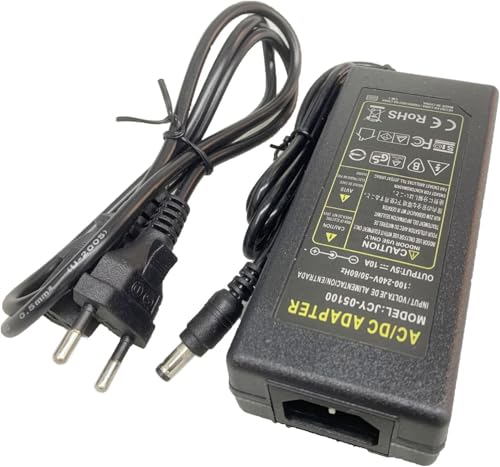 5V 10A 50W,Netzadapter Transformator Ladegerät AC 220V 5.5mm x 2.5/2.1mm für LED Stripe WS2812 WS2812B WS2813 APA102 SK6812,Wireless Router, CCTV Sicherheitssystem