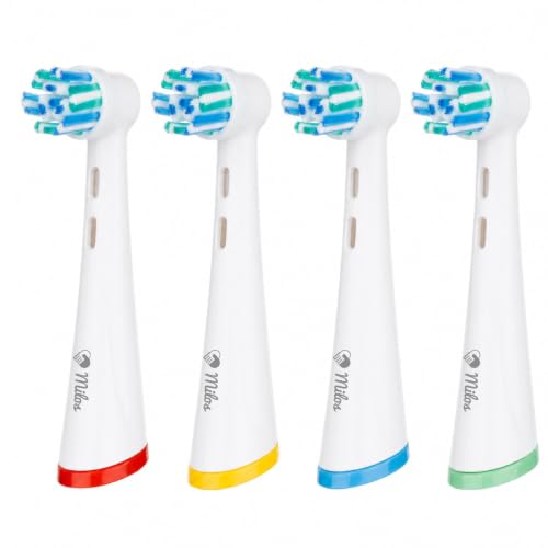 Image of Toothbrush Heads Compatible with Oral B iO - 4 Pack Milos Brush Head Compatible with Oral B iO 2/3/4/5/6/7/8/9/10 Electric Toothbrush Deep and Precise Cleaning Replacement Electric Toothbrush Heads