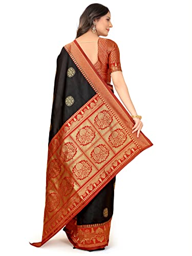 Image of Avantika Fashion Women's Trendy Kanjivaram Soft Lichi Silk Saree With Blouse Piece