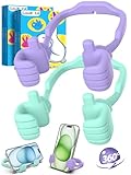 Stocking Stuffers for Teens Girls Boys Adults Cell Phone Stand: UPGRADE Adjustable Thumbs Up Lazy Phone Holder for Desk Cool Gadgets Fun Birthday Gift Ideas for Kids Teenager Women Gifts for Christmas
