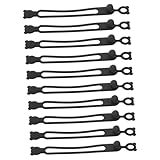 LOLIPPYY 10 Stück Teiliges Silikon Kabelbinder Flexibel Reißfest Kabelorganizer Kabelmanagement...