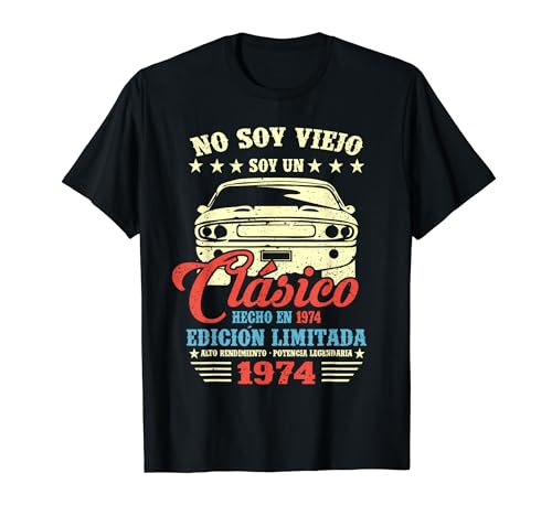 Cumpleaños 50 Años Clásico Hecho En 1974 Camiseta