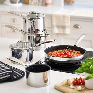 Lakeland 5-Piece Stainless Steel Pan Set