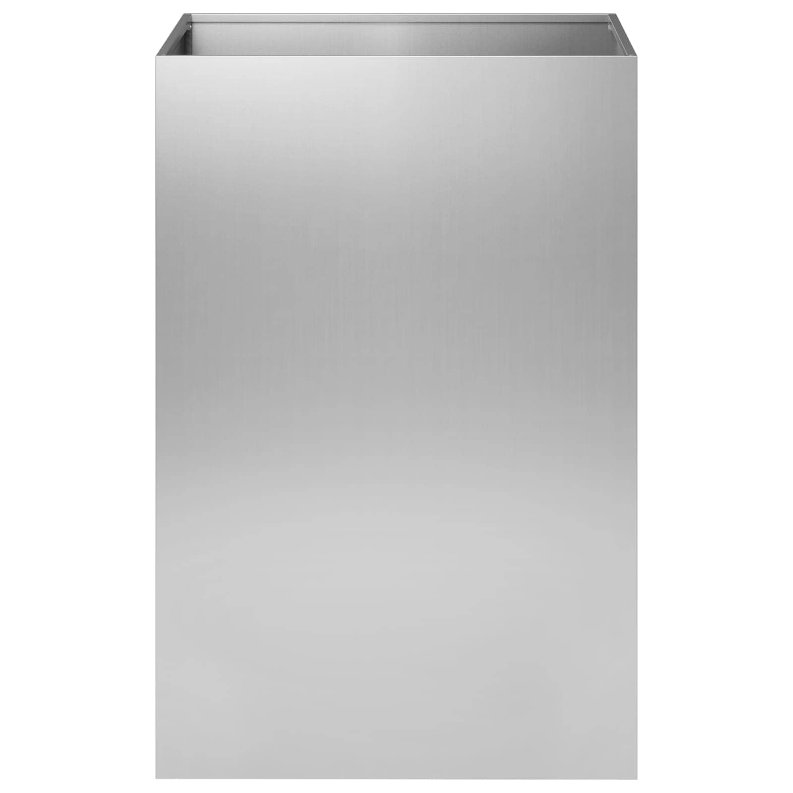Genérico Macetero de Jardín Plateado 40 x 40 x 75 cm Acero Galvanizado,Casa y jardín,Maceteros y jardineras,7.5 kg-8005382