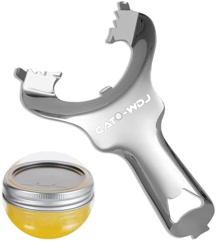 CATO-WDJ Mason Jar Opener with No Lid Dents or Damage,Multi-Purpose for Bottle Opener and Various Lids Canning Jar Opener,Easy Twist Manual Handheld Top Remover(1 Pack)