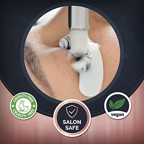 Lash Shampoo Foaming Cleanser & Brush (150ml) | Gentle Foam Wash For Eyelash Extensions | Paraben & Sulfate Free | Eyelid Wash & Makeup/Oil Remover | For Home Care & Beauty Salon Supplies - Thumbnail 6