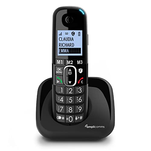 Amplicomms BigTel 1500 schnurloses DECT Großtasten Telefon...