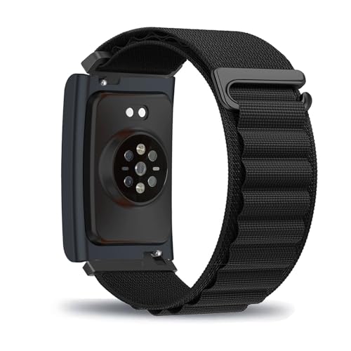 Nylon Armband für Amazfit Helio Strap Uhrenarmbänder Elastisch Nylon Haken Einstellbar Ersatzband Kompatibel mit Amazfit Helio Strap Band für Damen Herren Sportarmband (15,Eine Grösse)