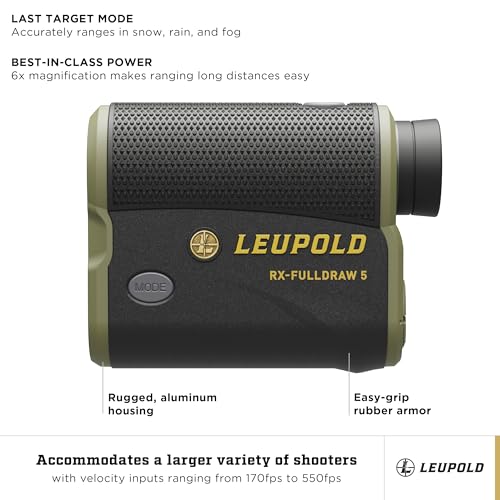 Image of Leupold RX-FullDraw 5 Rangefinder with DNA with Black /Green OLED