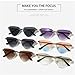 WYUYIWH Sunglasses Women Men Cat Eye Gradients Lens Alloy Metal Frame Eyewear UV400