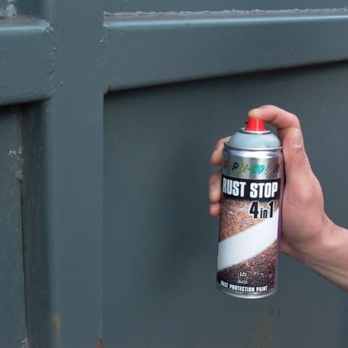 DUPLI-COLOR RUST STOP RAL 9005 Tiefschwarz seidenmatt 400 ml - Sprühfarbe – Ansicht 2