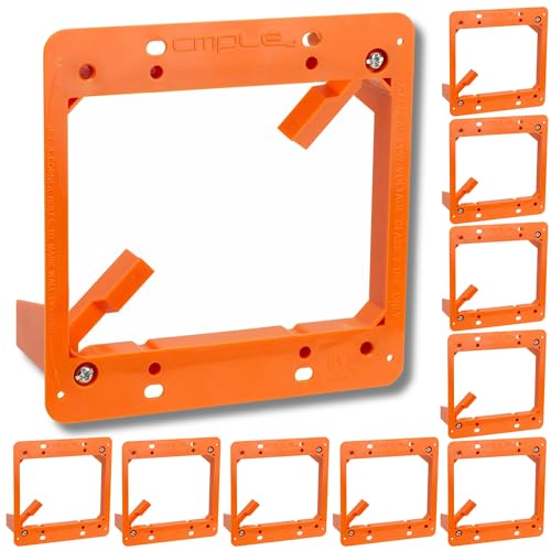 Cmple Low Voltage 2-Gang Backless Drywall Wall Plate Bracket