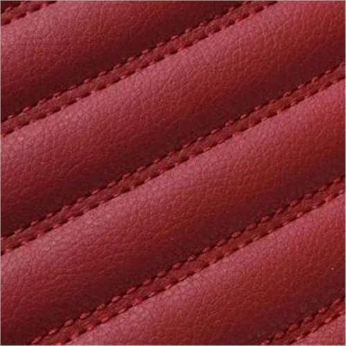Tapis de coffre pour VW Touareg 2011-2018 sur mesure en similicuir rayé rouge vin