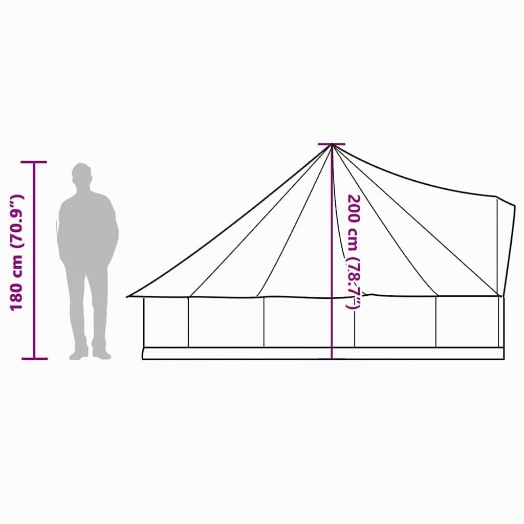 vidaXL Tienda de campaña Familiar Tipi 6 Personas Impermeable Azul
