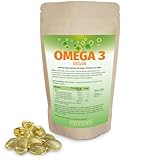 Omega 3 aus reines Algenöl Softgel Kapseln hochdosierte Fettsäuren 630 EPA und 210 DHA + Vitamin E pro Tagesdosis, Vegan (270 stück (1er Pack))