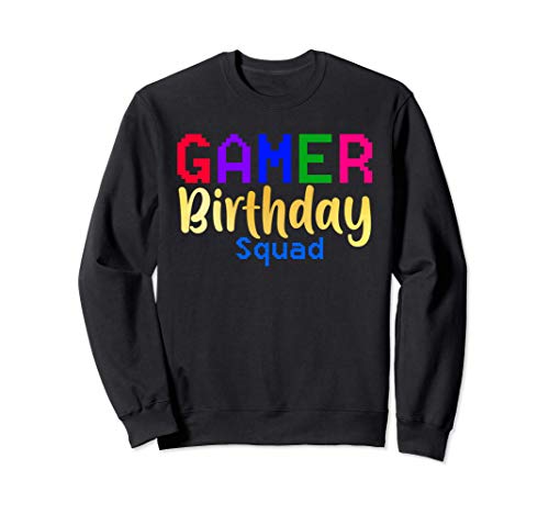 Gamer Birthday Squad Party Happy B-Day Video Game Party Gift Sudadera