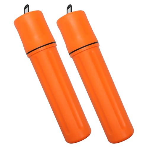 Image of Blue Demon SMAW /Stick Welding Electrode Storage Tube, 3 inch x 14 inch, waterproof, airtight, Orange, 2 Pack
