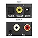 Digital to Analog,Digital to Analog Converter,DRLSS DAC Digital SPDIF Optical to Analog L/R RCA Converter Toslink Optical to 3.5mm Jack Audio Adapter for PS3 Xbox HD DVD PS4 Amps Apple TV Home Cinema