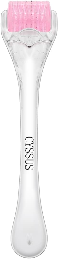 Derma Roller Real Needles Professional Titanium Microneedling Roller Dermaroller 192 Microneedles for Face Body with English User Instructions & Free Storage Case