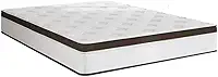 Portobel Noah Colchão Ortopédico de Casal com Molas Ensacadas, Espuma D26 e EPS, Conforto Firme, Branco com Marrom, 30x138x188cm