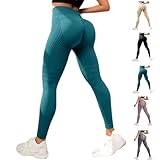 zoocco Leggins Anticeluliticos Mujer Mallas Reductoras Mujer con Efecto Push Up y CompresióN para Yoga y Fitness (Green,XXL)