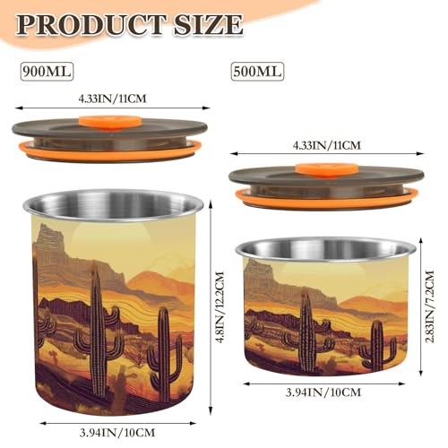 Contenedor Hermético de Acero Inoxidable para Café 500ml miniatura 2