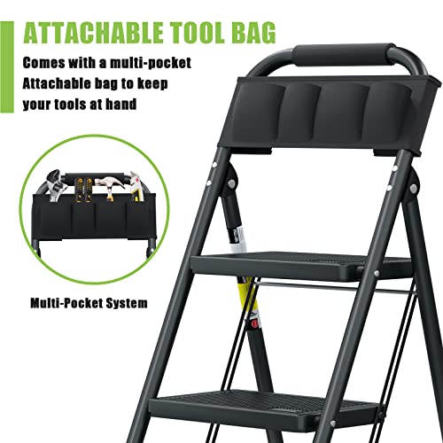 Effieler STEP LADDER 330 3 Step Ladder Effieler Folding Step Stool thumb #2