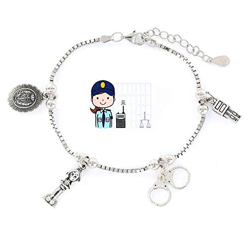 Eres lo mas mujer Pulseras Profesiones Plata (Funcionaria de Prisiones)