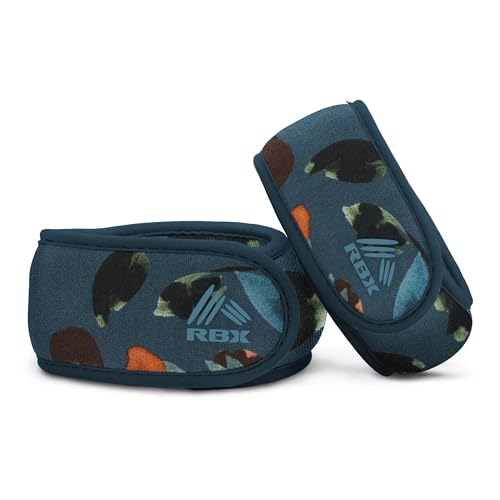 Image of RBX Wrist & Ankle Weights Set (2LB Pair /1LB Each), Adjustable Comfort Fit for Training & Toning