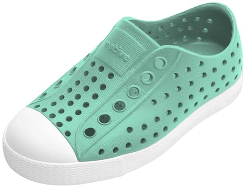 Native Shoes Unisex-Kids Jefferson Sneakers, Fresco Green/Shell White, 9 Toddler