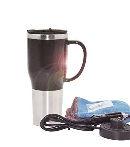 Tetera eléctrica para auto Mengshen 450 ml 12V negro miniatura 6