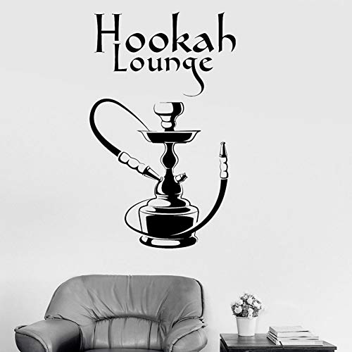 SUPWALS Wandtattoos Shisha Lounge Wandtattoo Rauchen Shisha Arabische Bar Mann Höhle Innendekoration Vinyl Fenster…