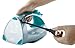 Sunbeam Steam Master 1400 Watt Large-size Anti-Drip Non-Stick Stainless Steel Soleplate Iron with Variable Steam control and 8' Retractable Cord, Chrome/Teal, GCSBSP-201-000