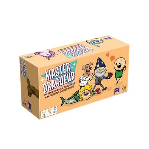 Lucky Duck Games | MASTER DRAGUEUR | Jeu de Société pour Adultes | Jeu de Séduction Humoristique & d’Ambiance | Création de Personnages Loufoques | 3 à 6 Joueurs | 20 45 Min | Version Française