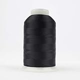 Wonderfil DecoBob Cottonized Polyester Thread, 80 Weight, 6500 Yards (DBL101 Black)