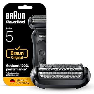 Braun Series 5 Electric Shaver ORIGINAL Replacement Head, Get Back 100% Shaving Performance, Compatible With 50, 51, 52 Generations Shavers, Made in Germany, 54B