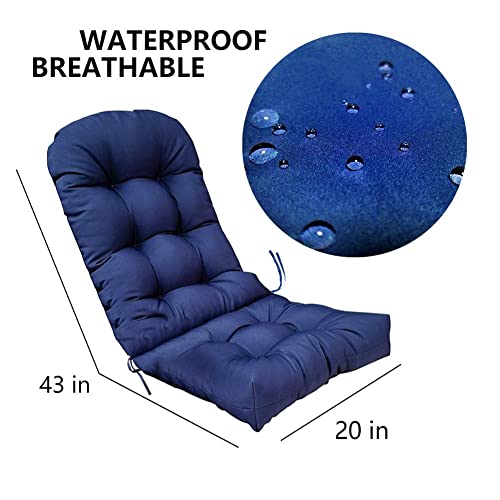 Srutirbo Rocking Chair Cushion Waterproof, 43 Inch Non-Slip High Back Patio Cushions All Weather Replacement Indoor/Outdoor (Leaf, 43X20 In) #TOP1