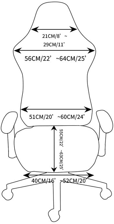 Solid Color Gaming Chair Cover Soft Elasticity Polar Fleece Armchair Slipcovers Computer Seat Chair Covers Stretch Rotating Lift Fiestas (Color : Gray, Size : One Size)