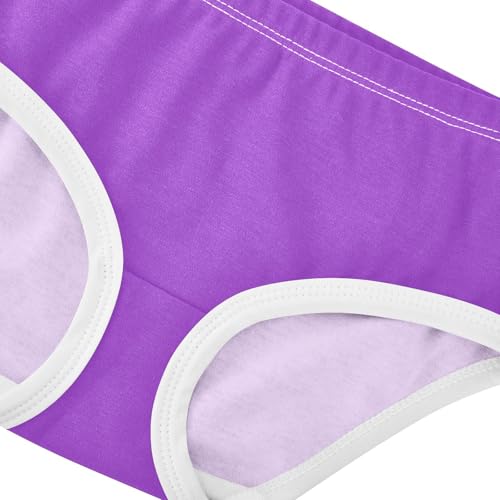 Joisal Toddlers Underwear Floral 2t Cotton Girl Panties Cute Fancy Briefs Undies Kids Purple Orchid4